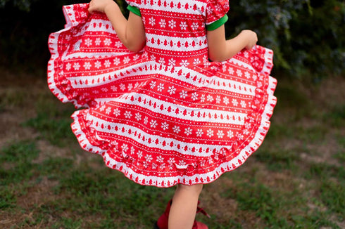 christmas-sweater-dress-just-for-littles®️ - Sophia's Style -2