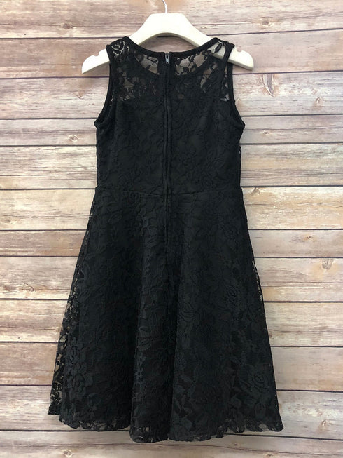 Petite Adele Girls Black Sweet Lace Sleeveless Christmas Dress 6-16 - SophiasStyle.com