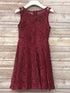 Petite Adele Girls Burgundy Sweet Lace Sleeveless Christmas Dress 6-16 - SophiasStyle.com