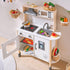 Tiny Land® Play Kitchen with 18 Pcs Toy Food & Cookware Accessories
