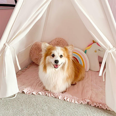tiny-land®-teepee-for-kids-with-mat--Sophia's Style--4