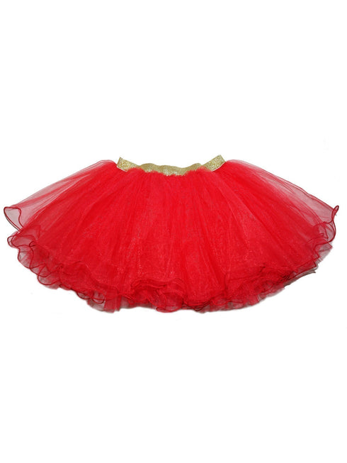 Girls Multi Colors Elastic Waist Mesh Ruffle Tutu Skirt 9M-8 - SophiasStyle.com