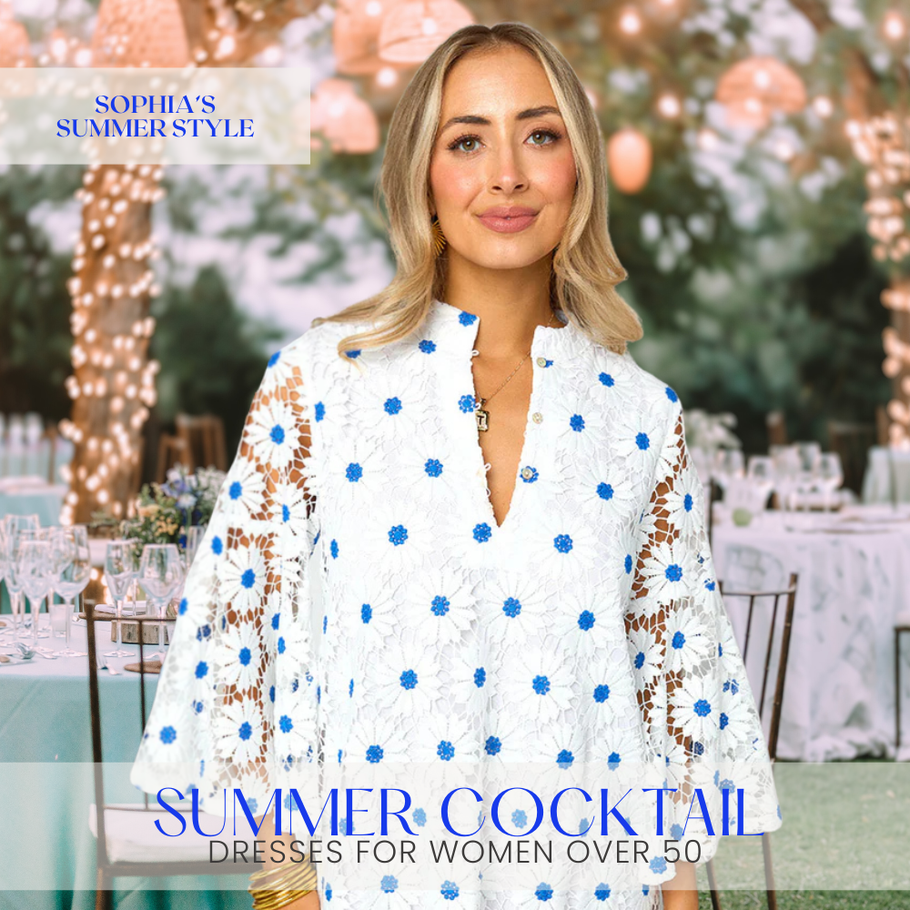 Stylish Summer Cocktail Dresses for Women Over 50 SophiasStyle.com Stylish Summer Cocktail Dresses for Women Over 50 SophiasStyle.com
