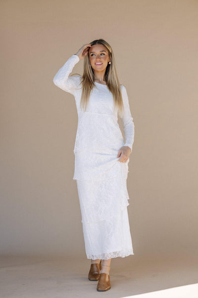Brielle LDS Temple Dress – SophiasStyle.com