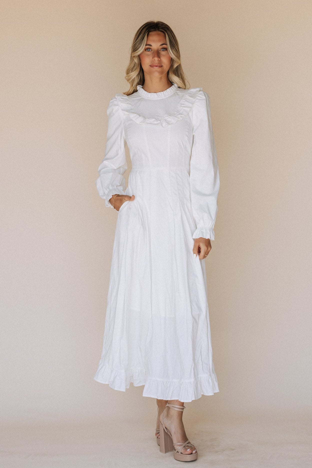 LDS Women's Temple Dresses  Modest White Dresses | Sophia's Style   SophiasStyle.com