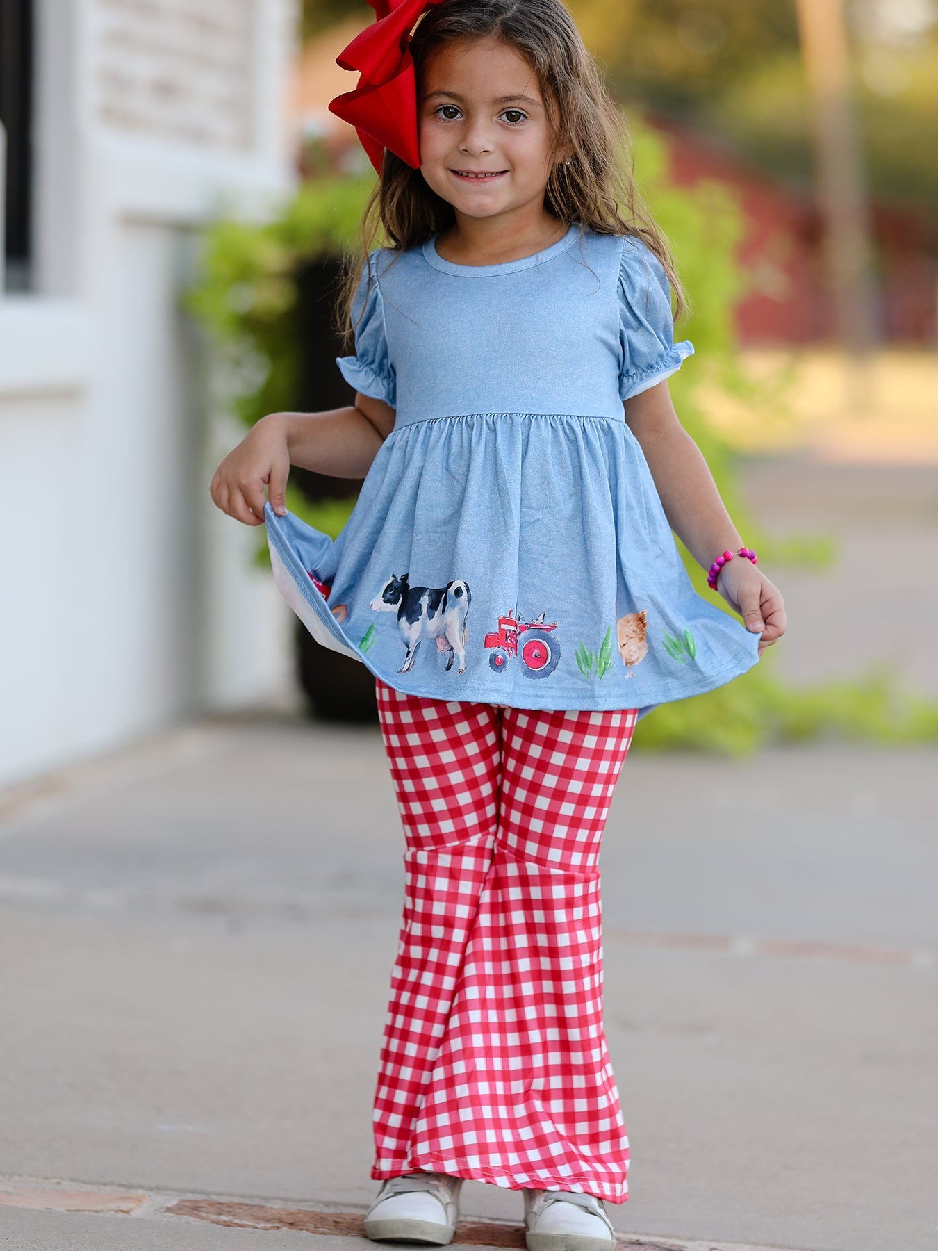 slim fit dress slacks Bamboo Twirl Dress-Toddler, Girls, Children, Kids main image 0