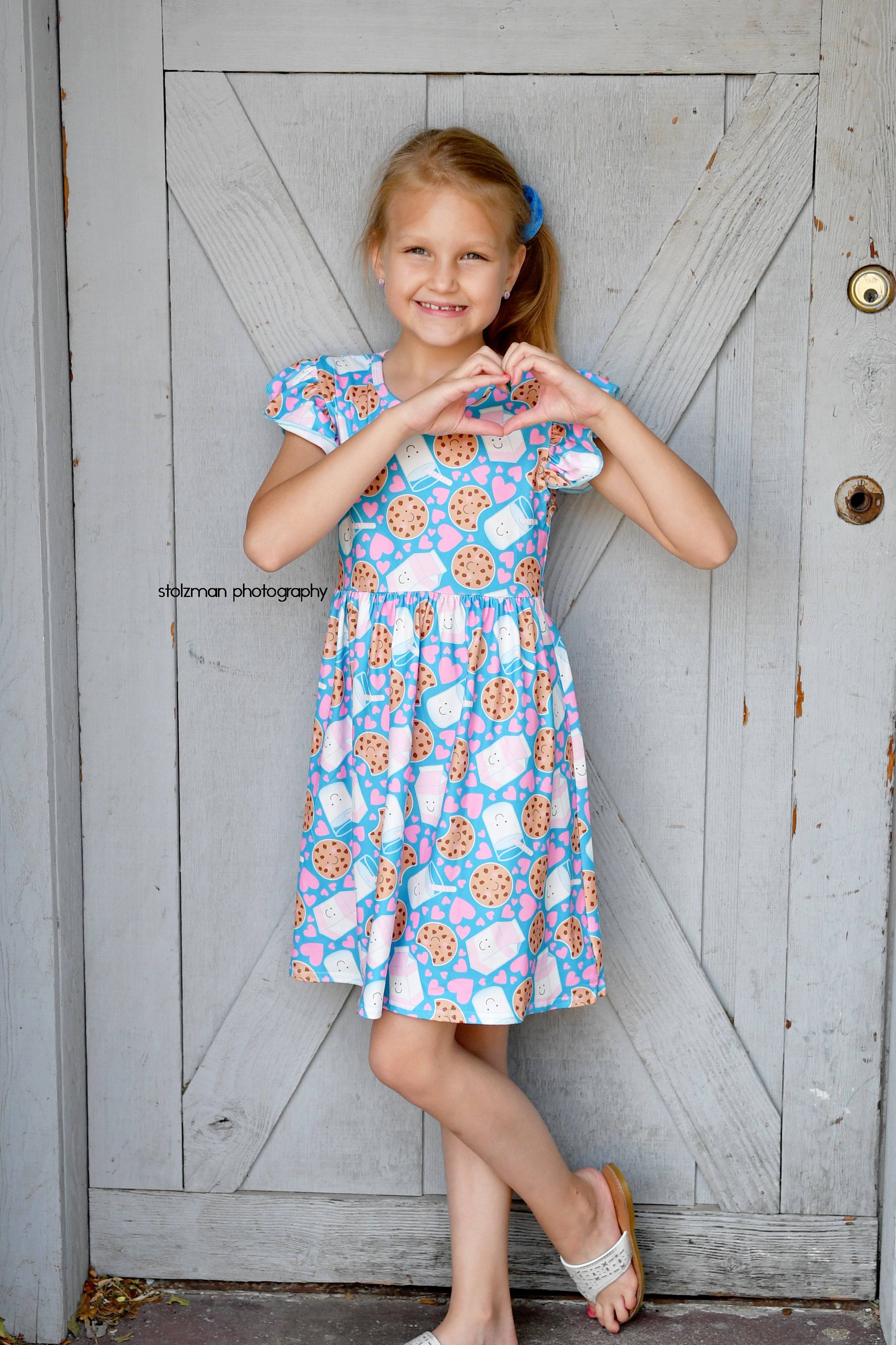 milk silk flutter dress Hairdresser Milk Silk Flutter Dress 3T