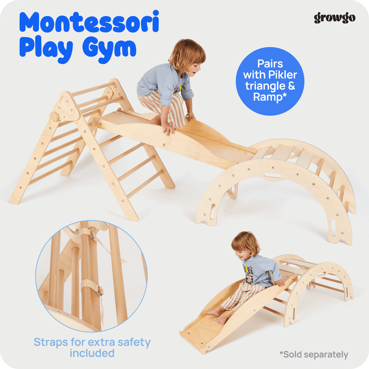 Montessori 4in1 Climbing Arch & Rocker with Tabletop – SophiasStyle.com
