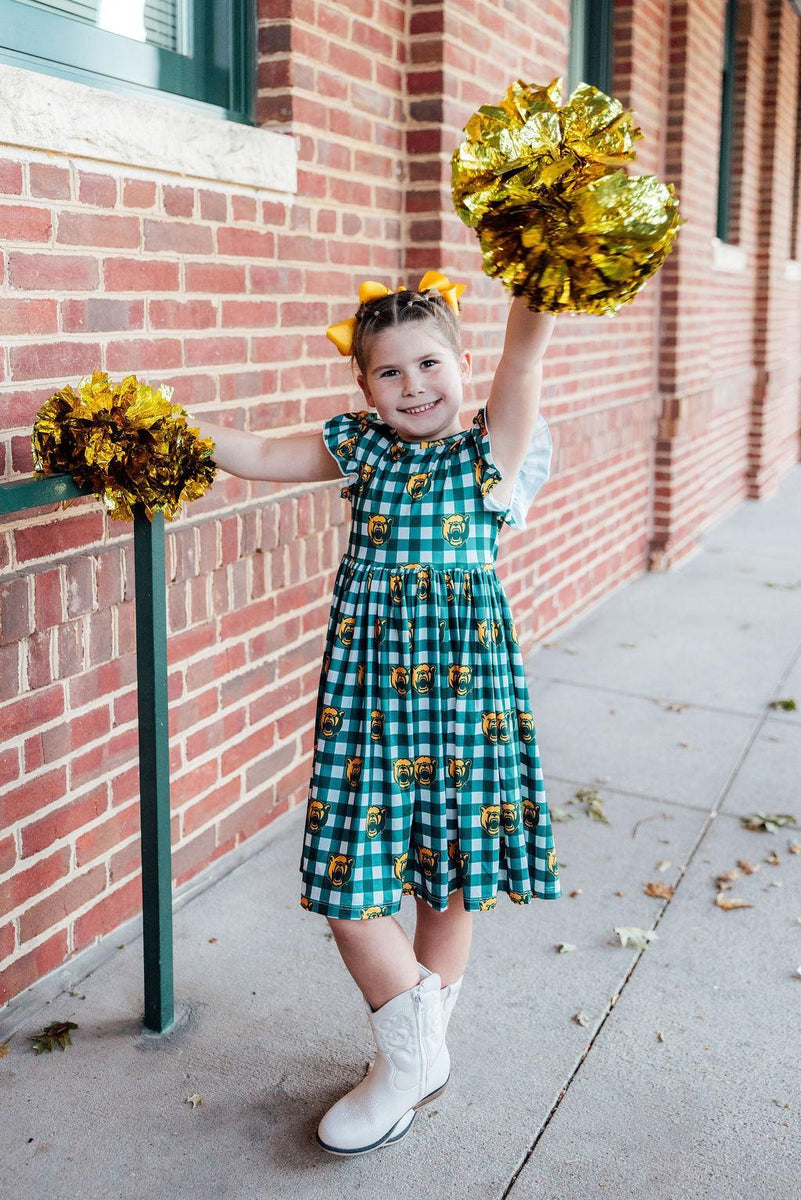Iowa Black Tigerhawk Flutter Twirl Dress