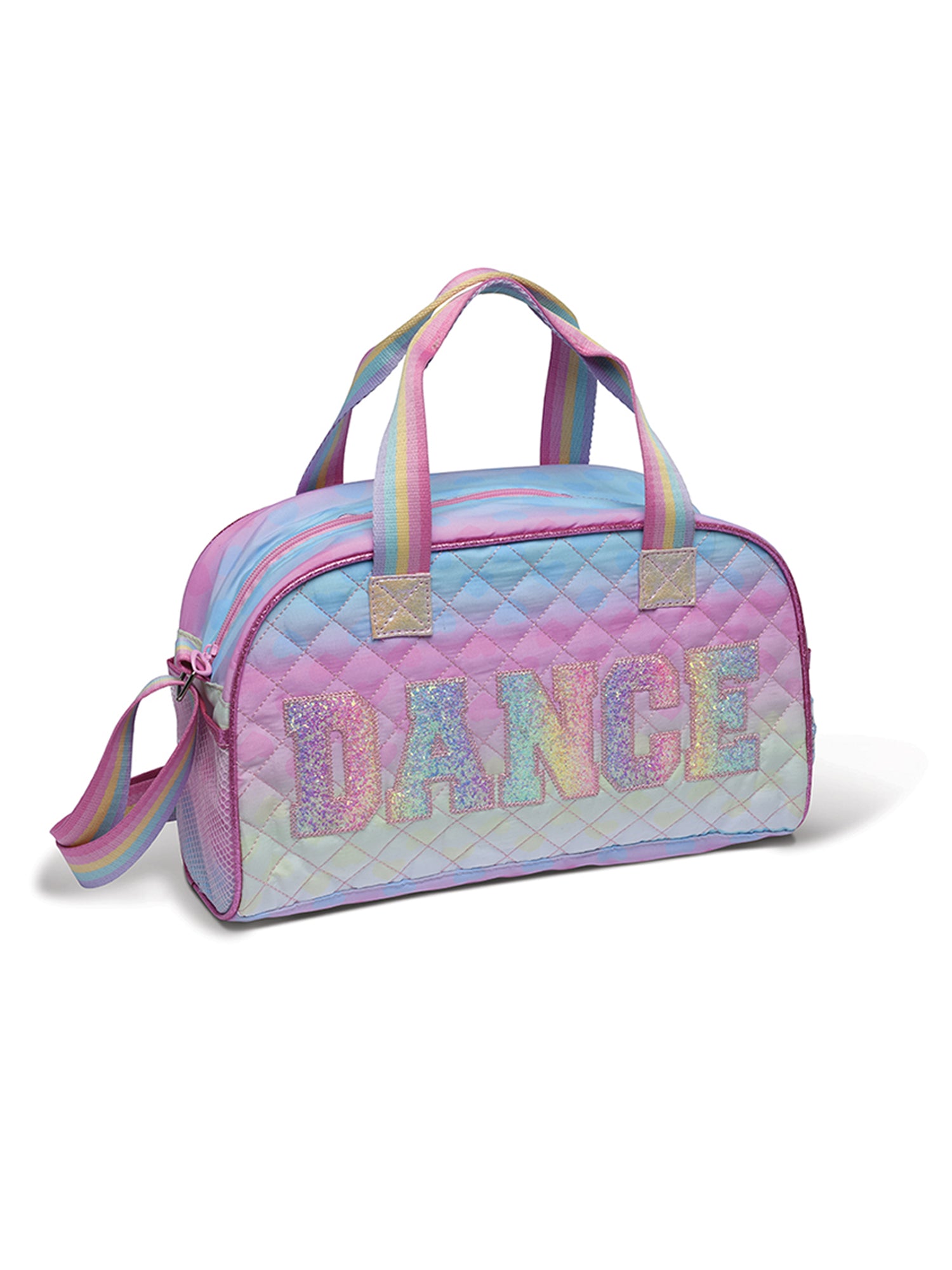 Dance' Quilted Metallic Medium Duffle Bag