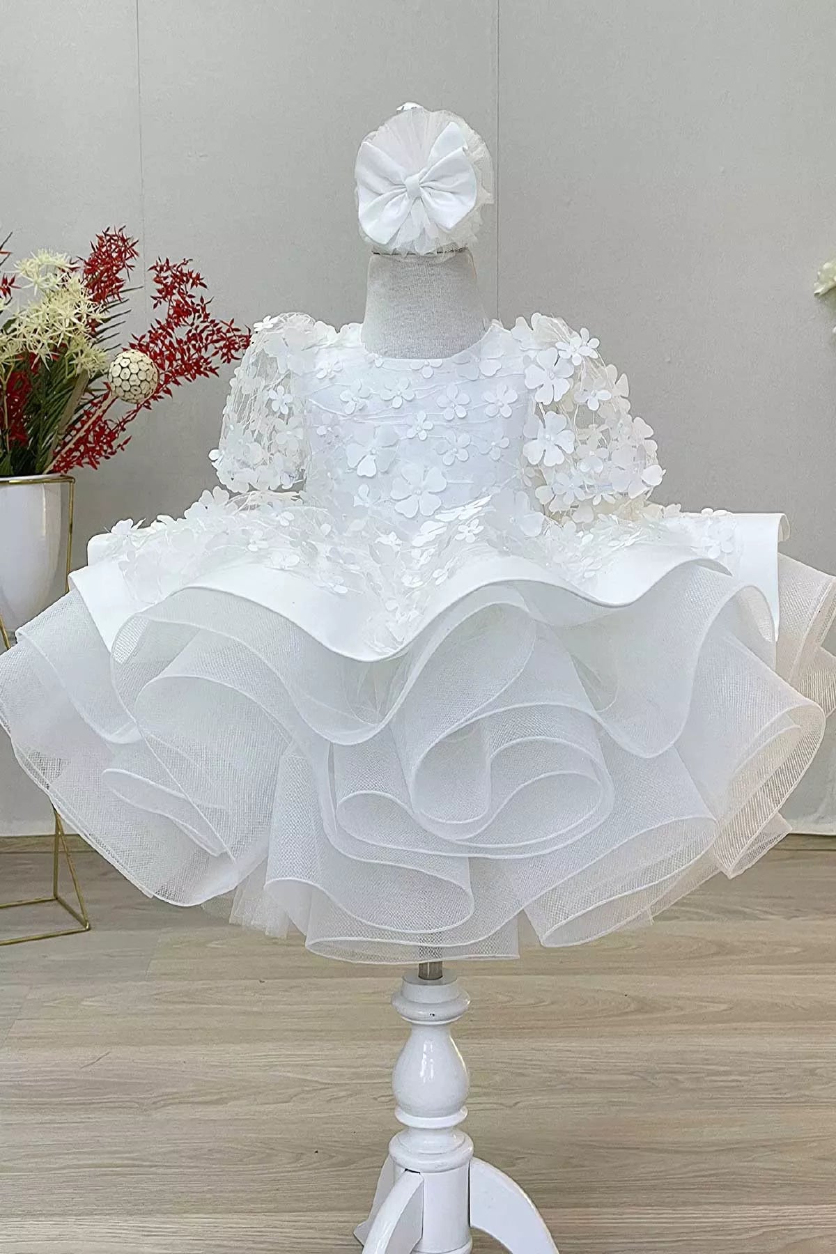 Fiona White Party Dress