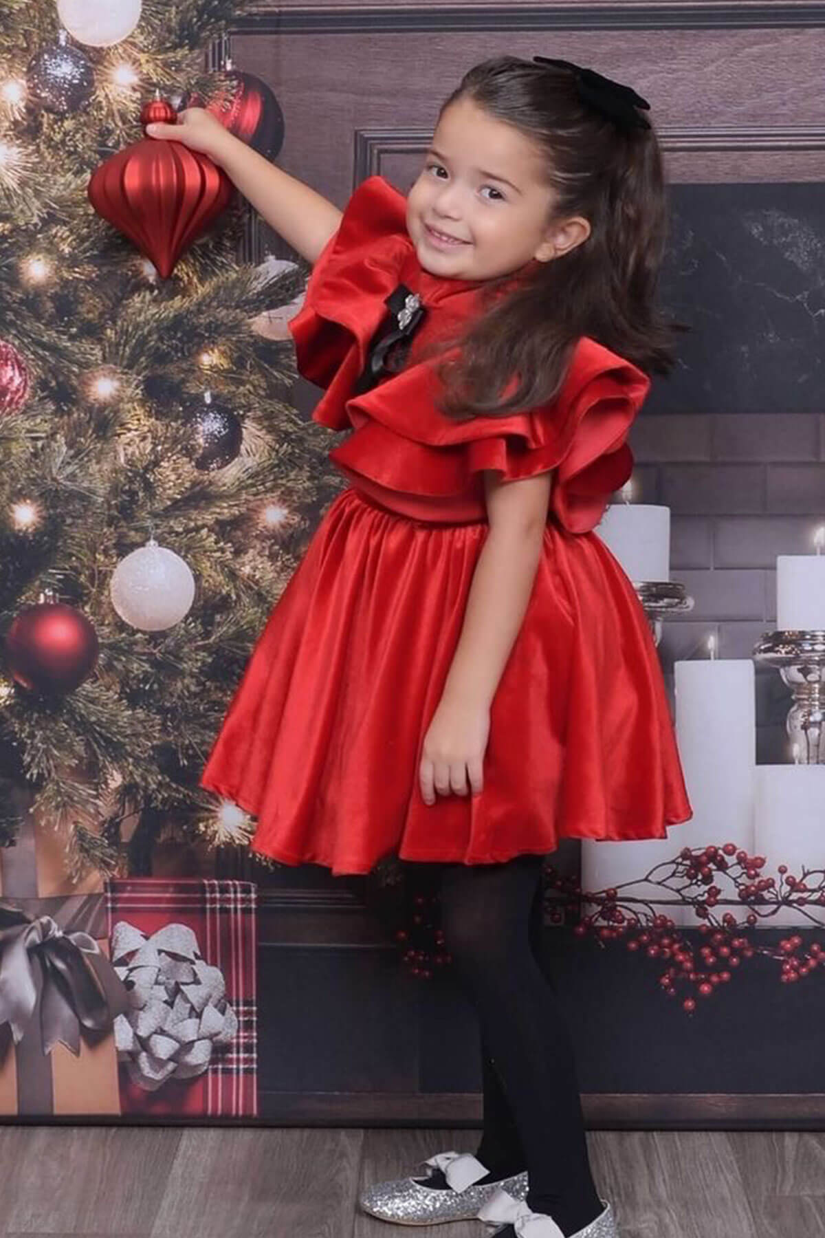 white christmas dresses Josephine Red Party Dress 9 Y