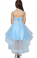 Cinderella Couture Girls Multi Color Crystal Pearl Halter Pageant Dress 4-16 - SophiasStyle.com