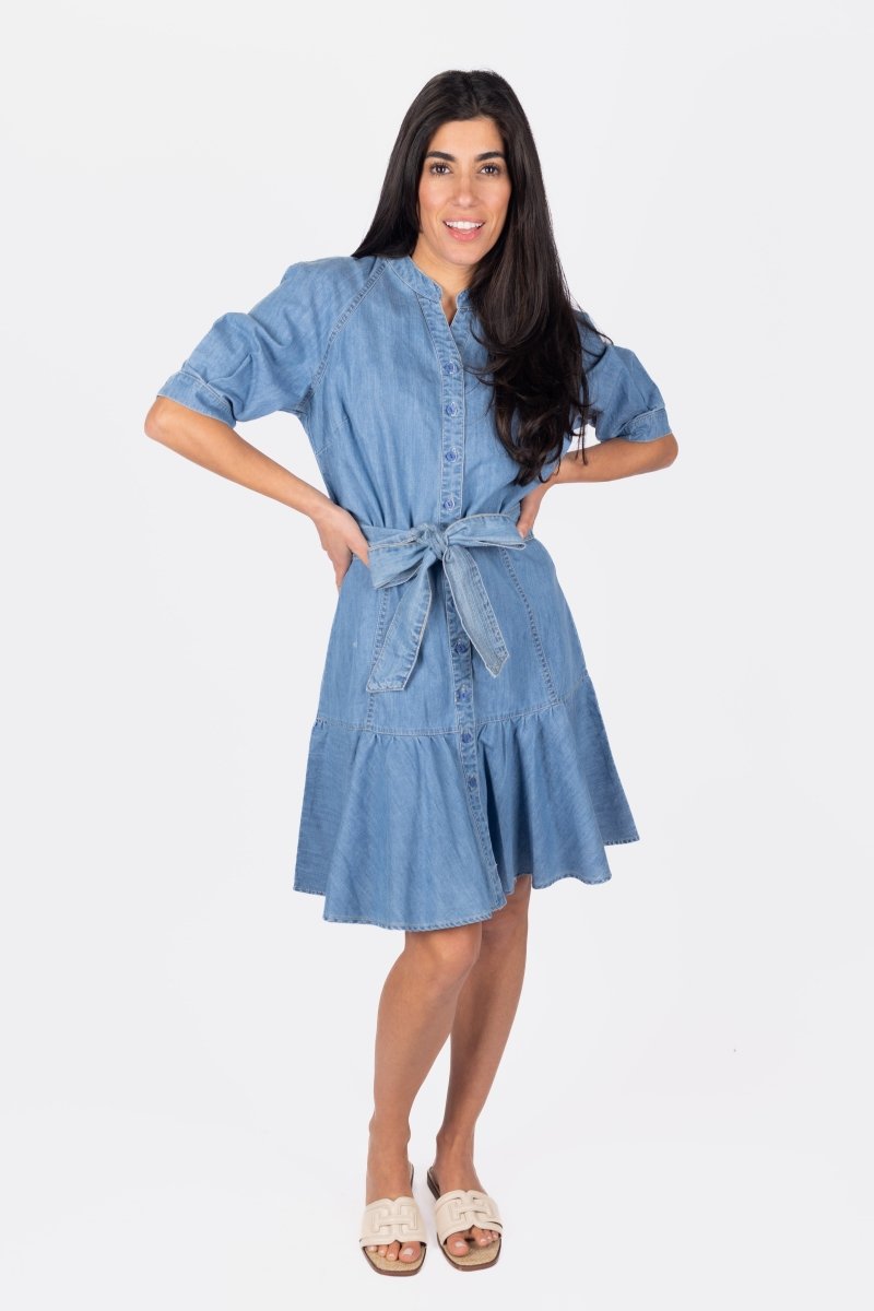 Macy Dress (Blue) From Yakira Bella At Sophias Style. – SophiasStyle.com