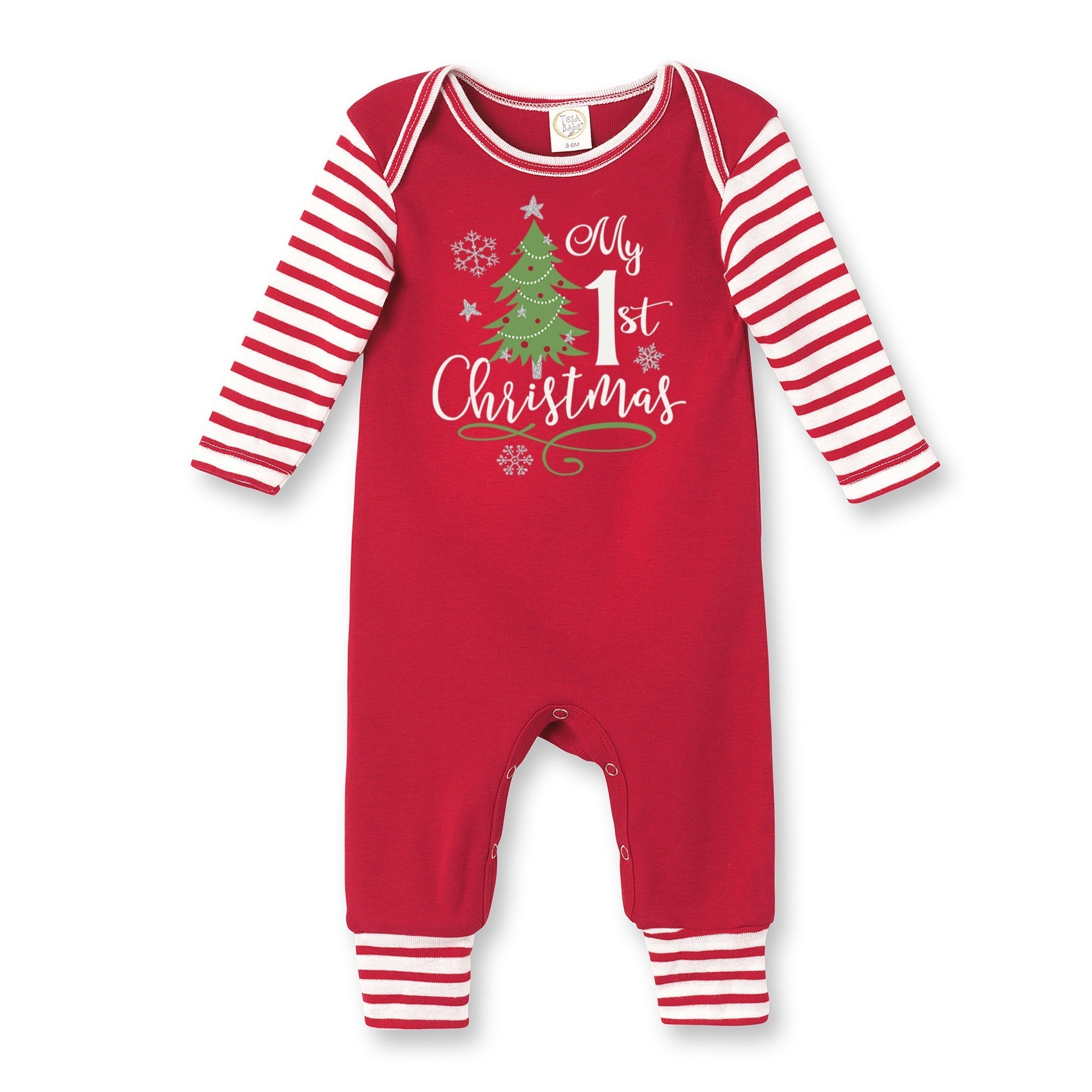 My 1st Christmas Cotton Romper NB