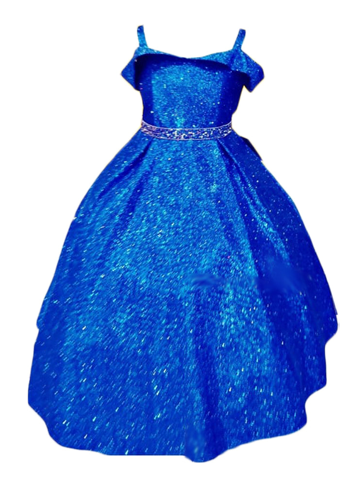 Childrens royal clearance blue bridesmaid dresses