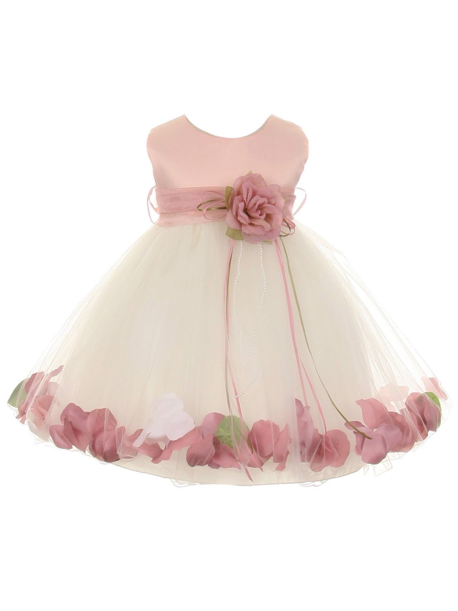 Wedding Party Flower Girls Dress Toddler Baby Girl Ball Gown Beading C –  Sun Baby