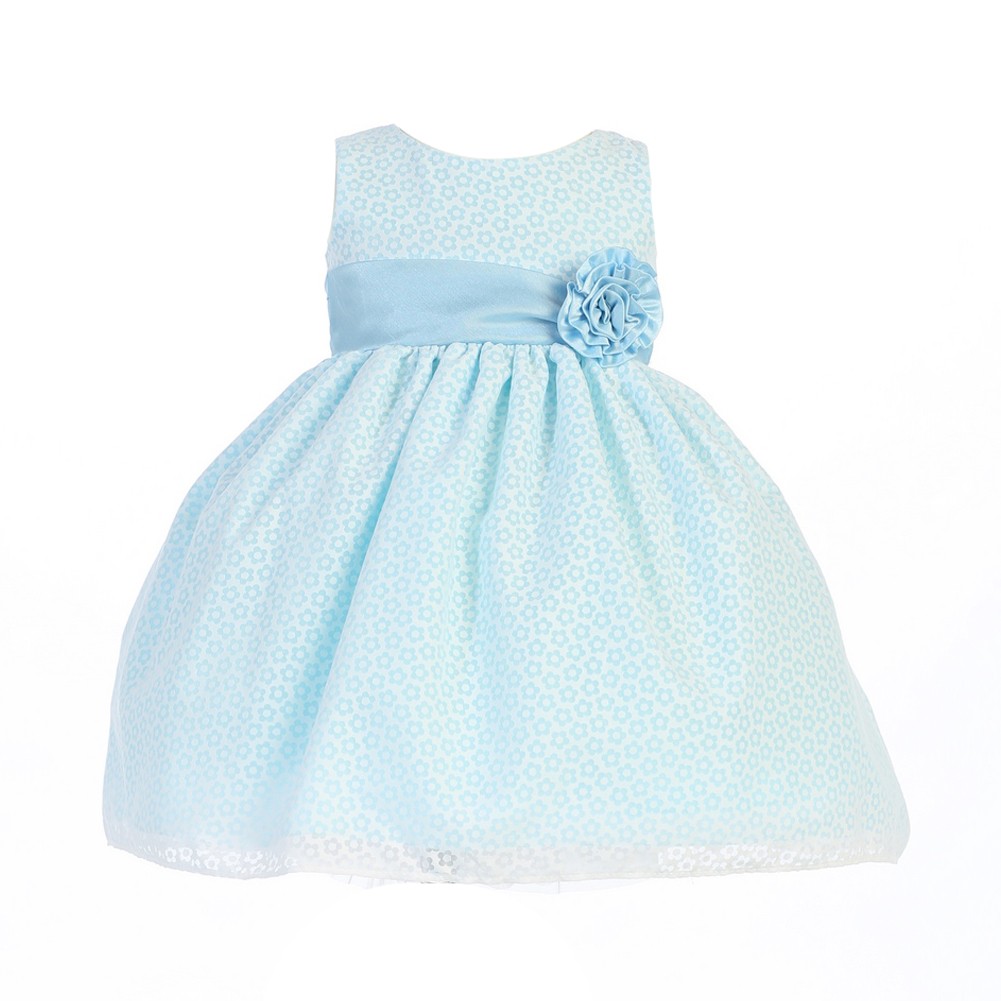 Baby Girls Blue Cotton Burnout Special Occasion Easter Dress 3-24m 18-24 Months Baby Girls Blue Cotton Burnout Special Occasion Easter Dress 3-24m 18-24 Months